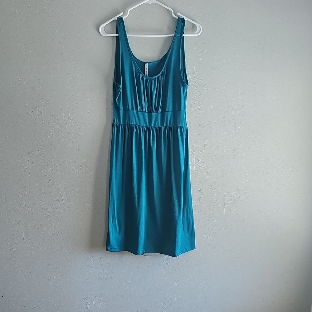 Women's Teal Thinned Strapped Dress